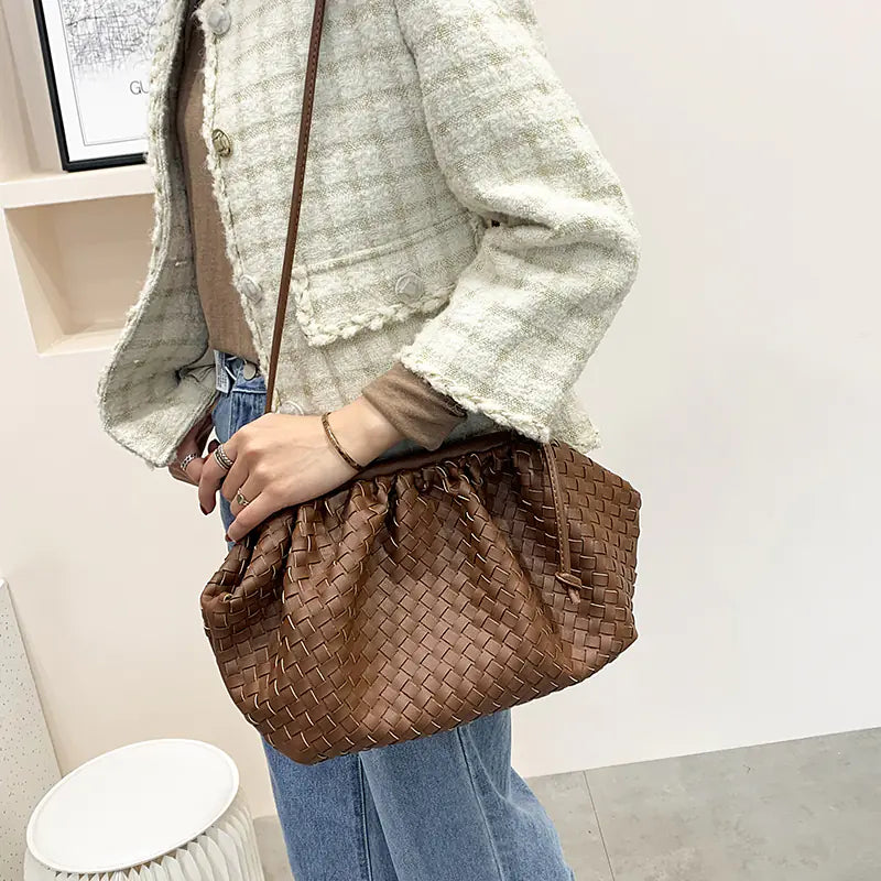 Woven Cloud Bag - New Women's Shoulder Bag (Large Capacity)