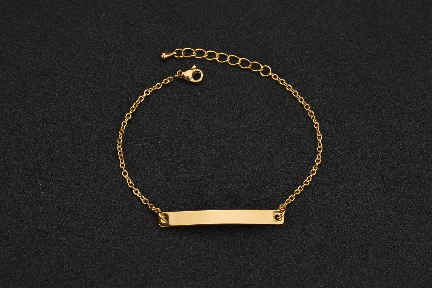 Custom Engraved Stainless Steel Tri-Color Bracelet