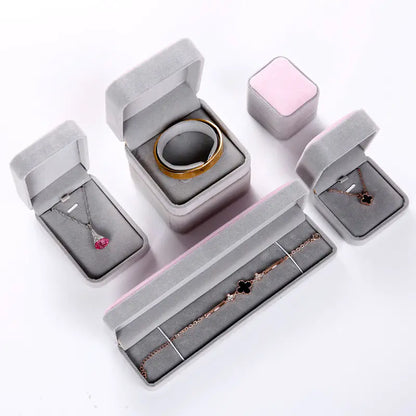 Velvet Jewelry Box for Accessories and Bracelets