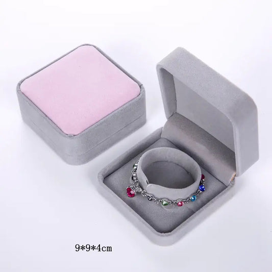 Velvet Jewelry Box for Accessories and Bracelets